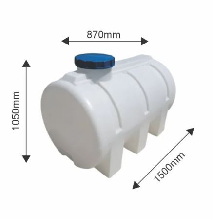 Хоризонтален резервоар Ропол <br> 1000л