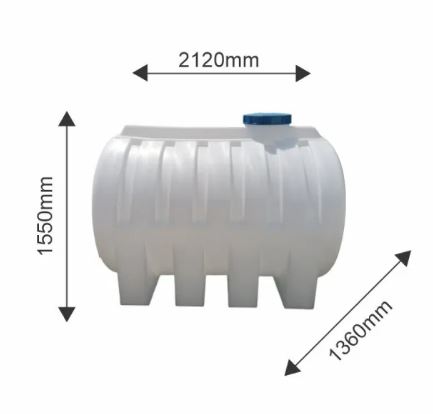 Хоризонтален резервоар Ропол 3000л
