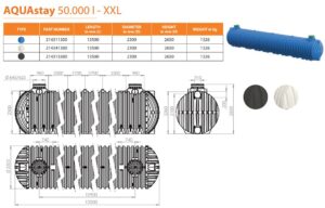 Подземен резервоар AQUAstay 50.000л XXL
