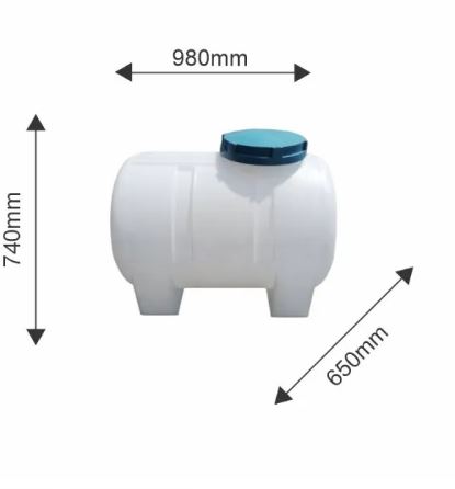 Хоризонтален резервоар  Ропол 300л