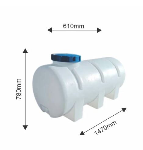 Хоризонтален резервоар Ропол <br>500л